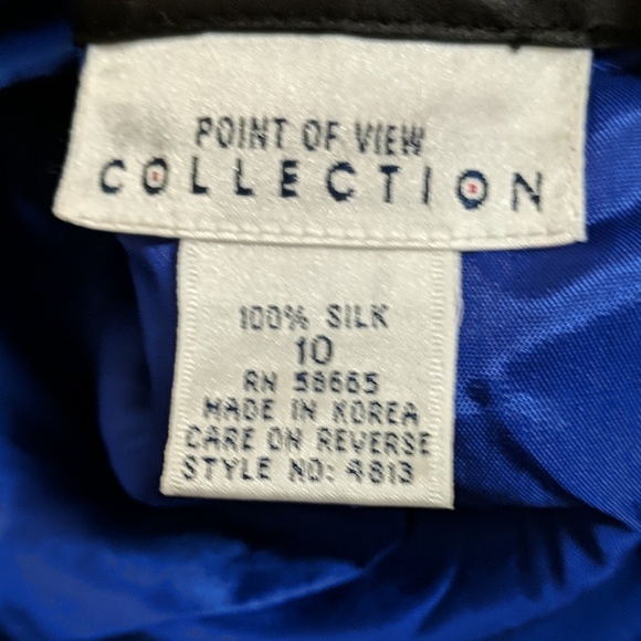 Point View Collection 100% silk Asian influenced - Picture 5 of 6